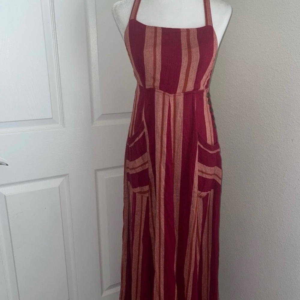 Free people chanti overall maxi dress
